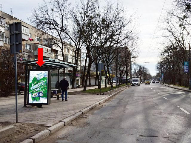 Сітілайт 1.2x1.8,  Зелёная ул., 113 (ост."Липовая Аллея"), из центра