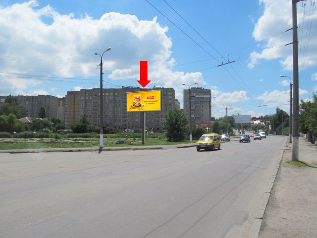 Щит 6x3, Ватутина ул., 58 / Мороза ул., возле разворота троллейбуса, в центр Щит 6x3, Ватутина ул., 58 / Мороза ул., возле разворота троллейбуса, в центр