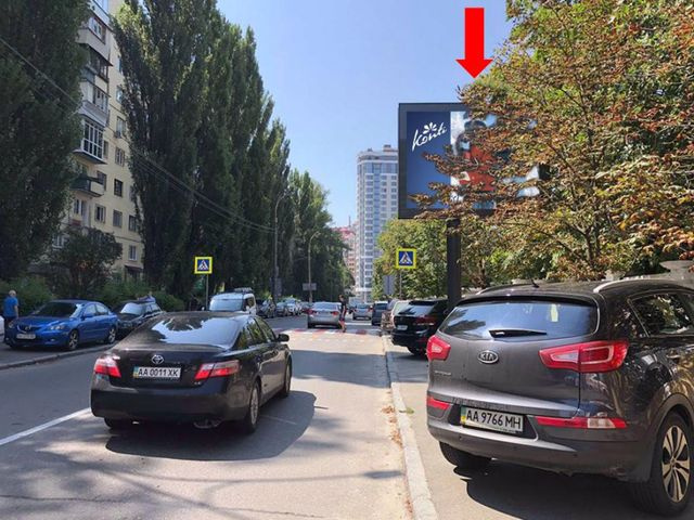 Беклайт 3.14x2.3,  Новогоспитальная ул. (бывш. Щорса пер.), 24б, в сторону ул. Коновальца (бывш. Щорса ул.)