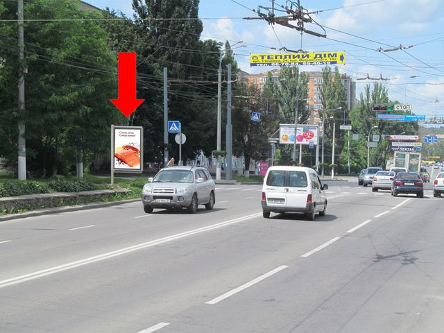 Сітілайт 1.2x1.8,  Киевская ул., 25, возле "OTP банк", из центра
