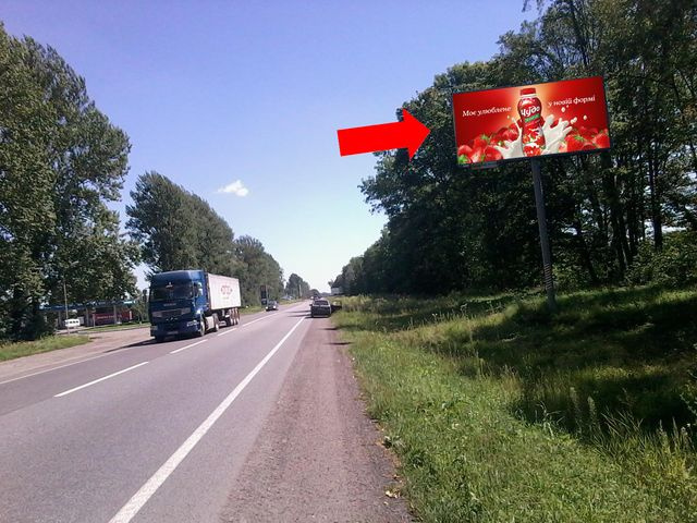Щит 6x3,  Трасса Львов-Тернополь, с. Винники, в сторону Тернополя