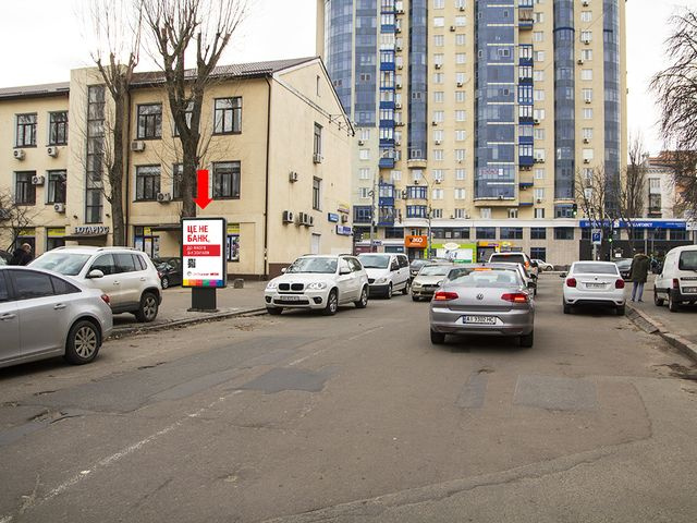Сітілайт 1.2x1.8,  Цитадельная ул., 43/14 - Алмазова ул. (бывш. Кутузова ул.), в сторону ул. Алмазова