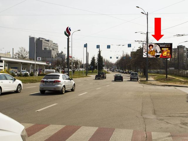 Щит 6x3, Героев Космоса ул. / Коласа ул., возле супермаркета "Фуршет" в сторону пр. Курбаса Щит 6x3, Героев Космоса ул. / Коласа ул., возле супермаркета "Фуршет" в сторону пр. Курбаса