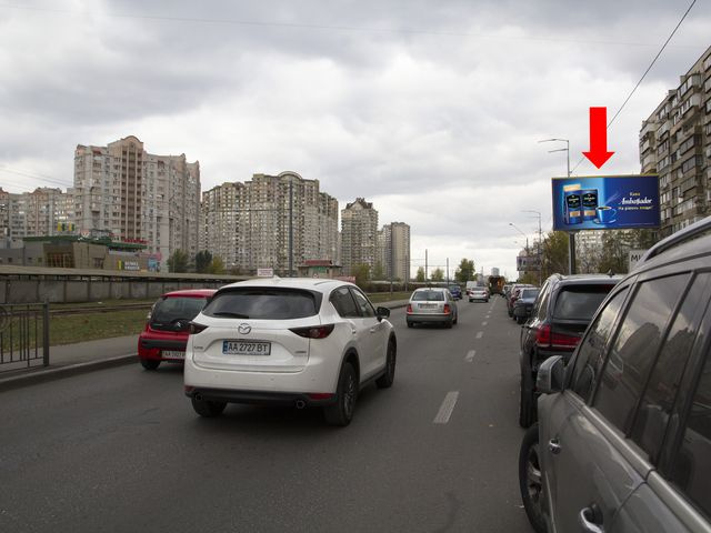 Щит 6x3, Григоренко пр., 23, напротив супермаркетов "Велика Кишеня", "Comfy", в сторону ул. Ахматовой Щит 6x3, Григоренко пр., 23, напротив супермаркетов "Велика Кишеня", "Comfy", в сторону ул. Ахматовой