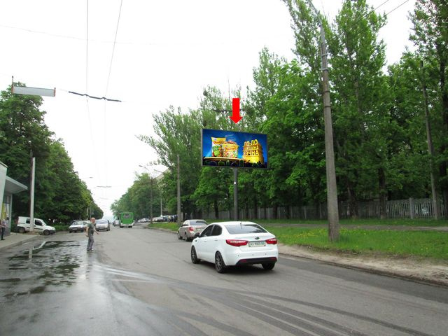 Щит 6x3, Проскуры ул., 12 / ул. Астрономическая, возле магазина "Prostor", из центра Щит 6x3, Проскуры ул., 12 / ул. Астрономическая, возле магазина "Prostor", из центра