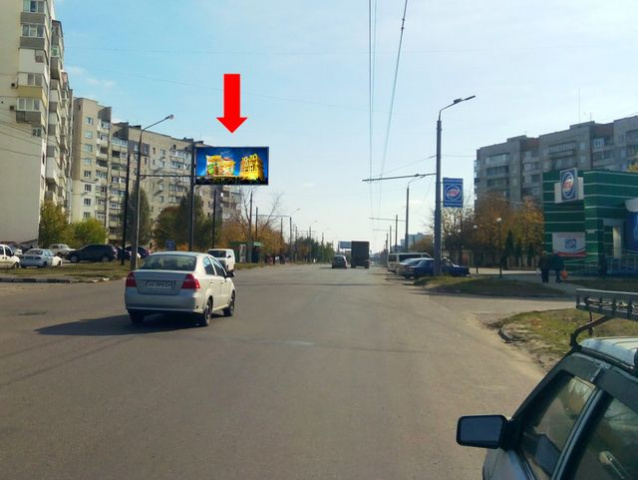 Щит 6x3,  Роганская ул. - Роганский проезд, возле супермаркета "АТБ", из центра