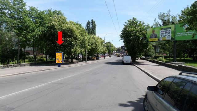 Сітілайт 1.2x1.8,  Сагайдачного ул. / Набережная ул., в сторону Центрального рынка